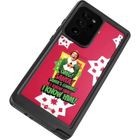 Elf OMG Santas Coming Galaxy Note20 Ultra 5G Waterproof Case